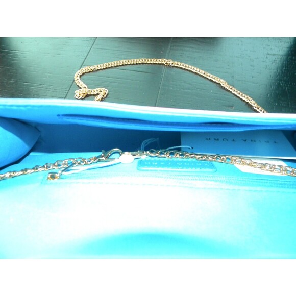 Trina Turk Summer Floral Clutch Bag NWT L12"xH2.5"xW5" Vegan - Picture 3 of 10